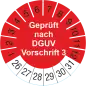 Preview: DGUV Vorschrift 3 Prüfplakette
