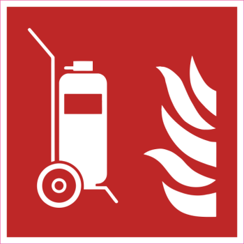 Brandschutzzeichen Fahrbarer Feuerlöscher nach ISO 7010