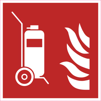 Brandschutzzeichen Fahrbarer Feuerlöscher nach ISO 7010