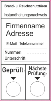 RWA Instandhaltungsnachweis