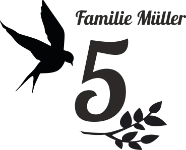 Hausnummernschild als Aufkleber