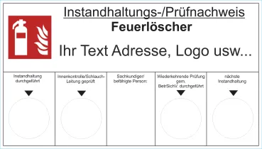Instandhaltungsnachweis Feuerlöscher