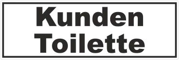 Türaufkleber Kunden Toilette
