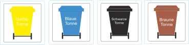 Mülltonnenaufkleber für Ihren Kalender