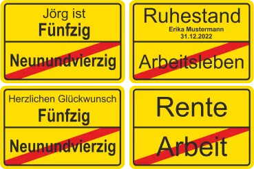 Geschenkidee Ortsschild