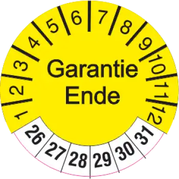 Garantie Ende