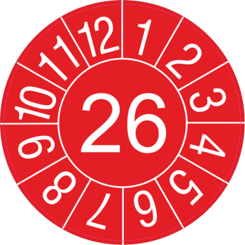 Jahresprüfplakette 10 Stück