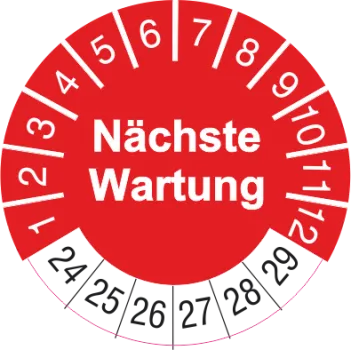 Nächste Wartung Prüfplakette