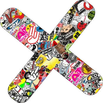 Stickerbomb Pflaster Aufkleber, Tuning