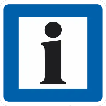 Touristen Information Aufkleber