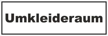 Türaufkleber Umkleideraum