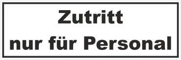 Türaufkleber kein Zutritt