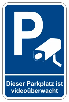 Dieser Parkplatz ist videoüberwacht Aufkleber