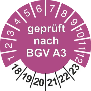 Geprüft nach BGV A3