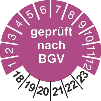 Geprüft nach BGV