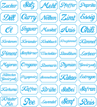 24 Coole Gewürzetiketten Für Deine Küche – Schwarz-weiß, Rund & Wasserfest – Endlich Ordnung Im Gewürzregal!