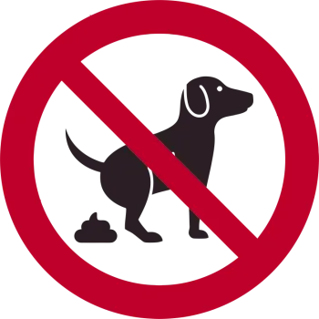 Aufkleber Hundekot verboten