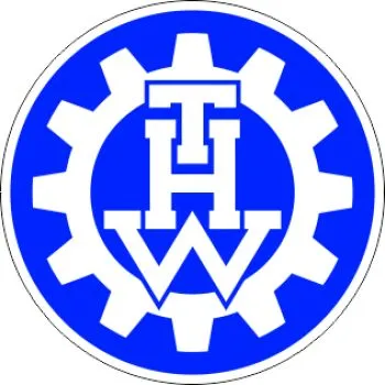 THW Autoaufkleber 10 cm Durchmesser