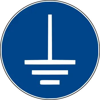 Vor Benutzung erden Aufkleber