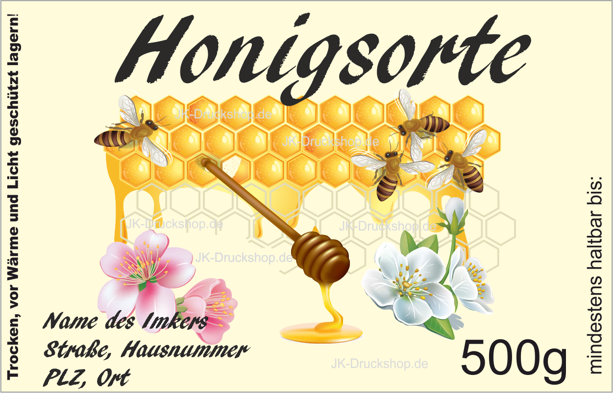 Honigaufkleber Honig Etiketten Honigetiketten Etiketten Fur Honigglaser