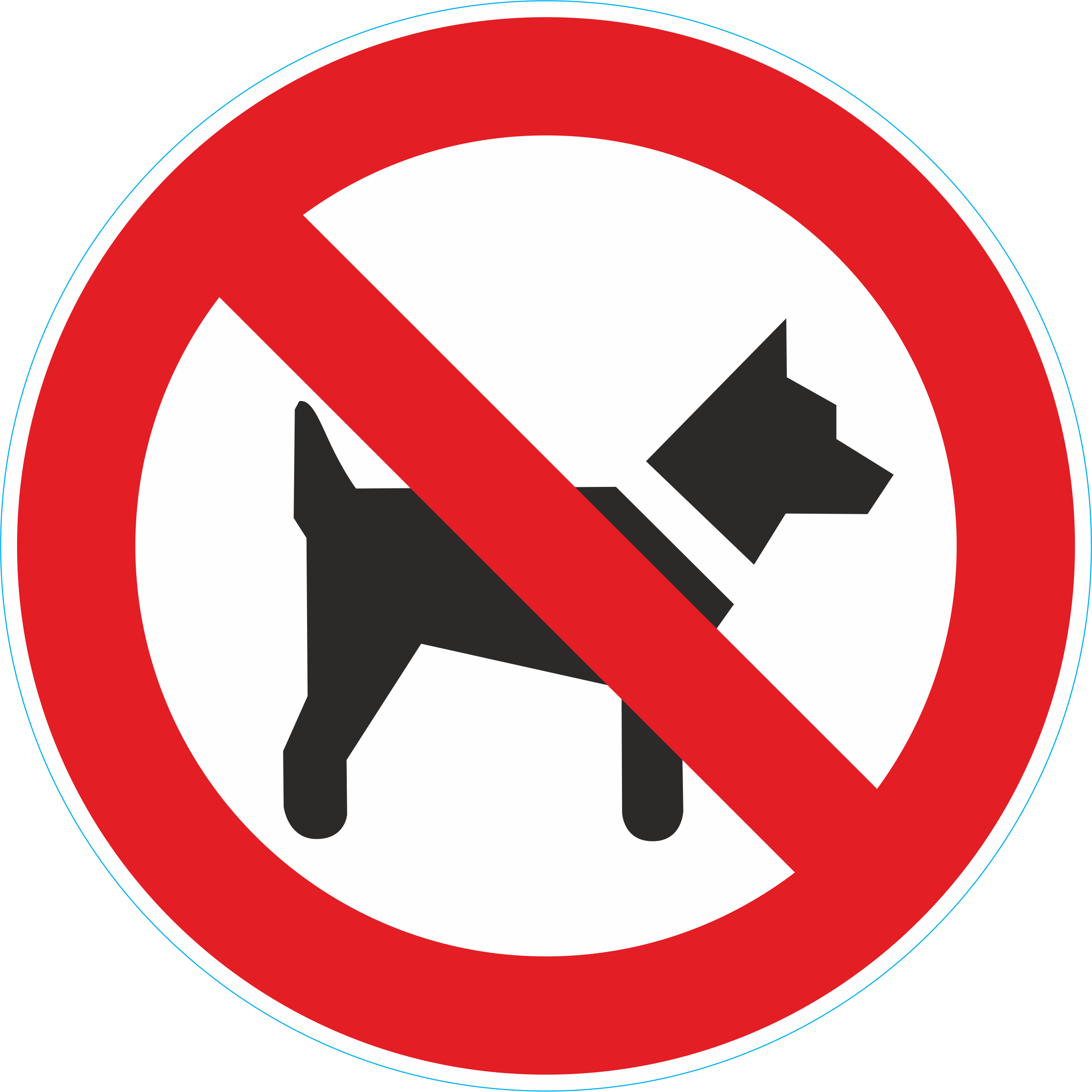 Aufkleber,Verbot,Hund