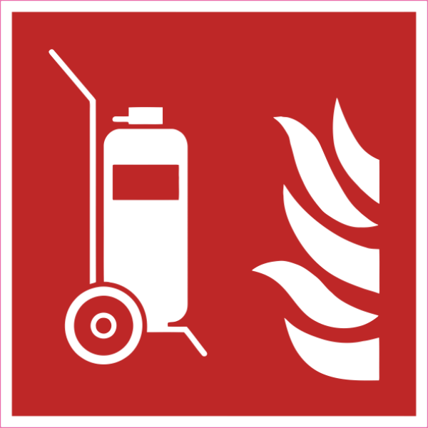 Brandschutzzeichen Fahrbarer Feuerlöscher nach ISO 7010