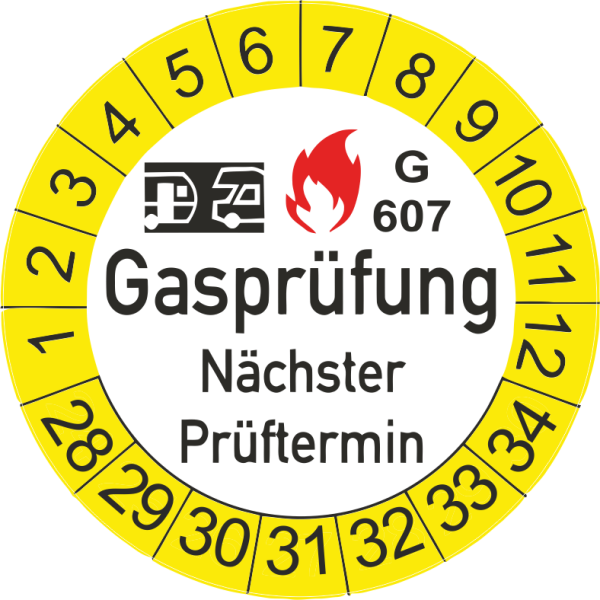 Gasprüfung nächster Termin G 607-Prüfung