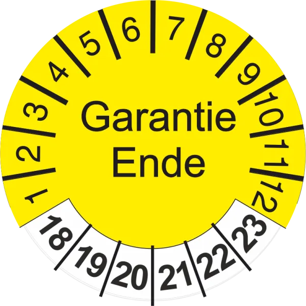 Garantie Ende