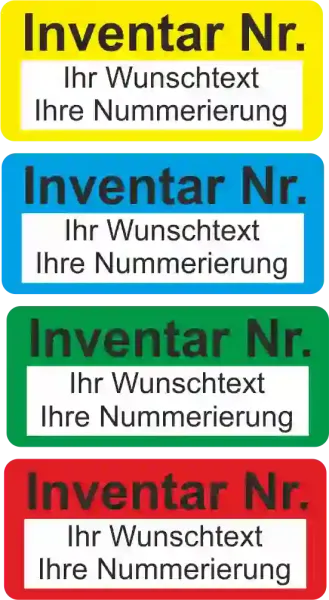 Inventaretiketten 100 Sück