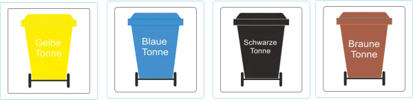 Mülltonnenaufkleber für Ihren Kalender
