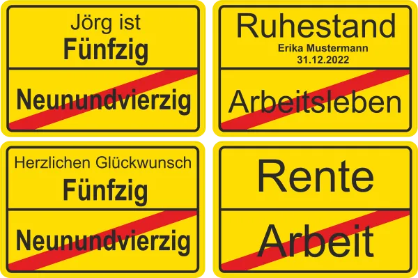 Geschenkidee Ortsschild