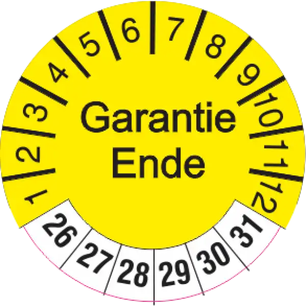 Garantie Ende