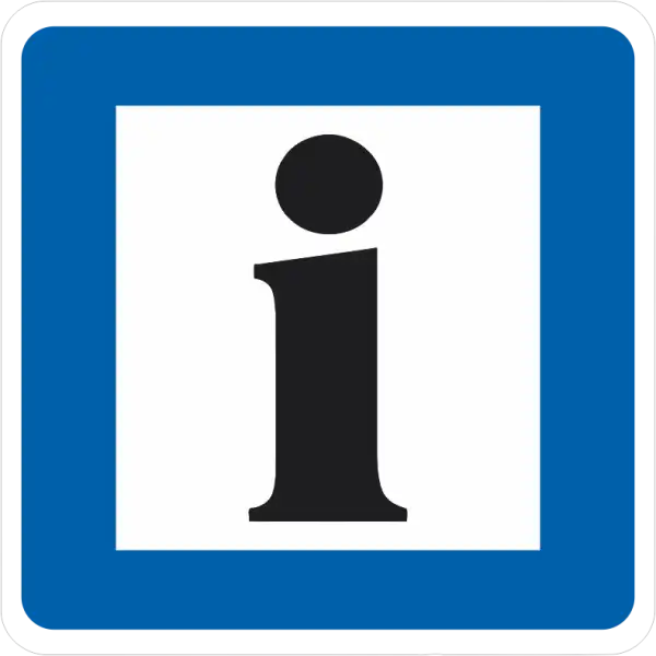 Touristen Information Aufkleber