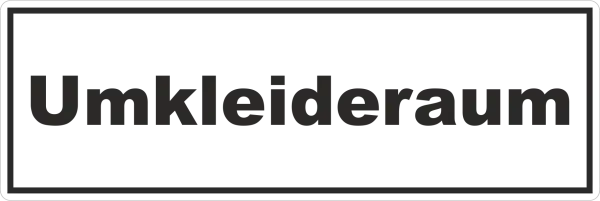 Türaufkleber Umkleideraum