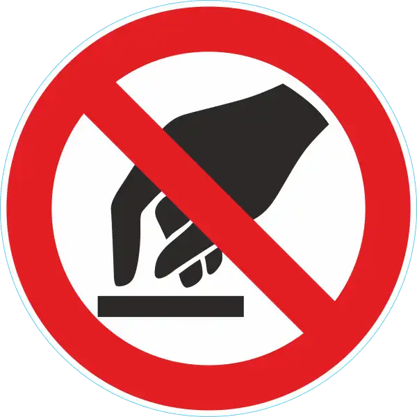 Berühren Verboten