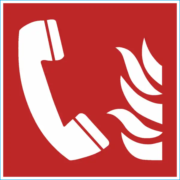 Brandmeldetelefon 15x15 cm bis 40x40cm