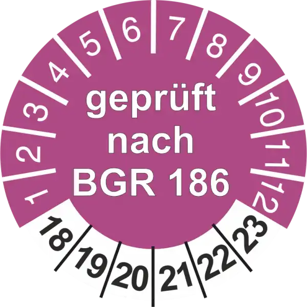 Geprüft nach BGR 186