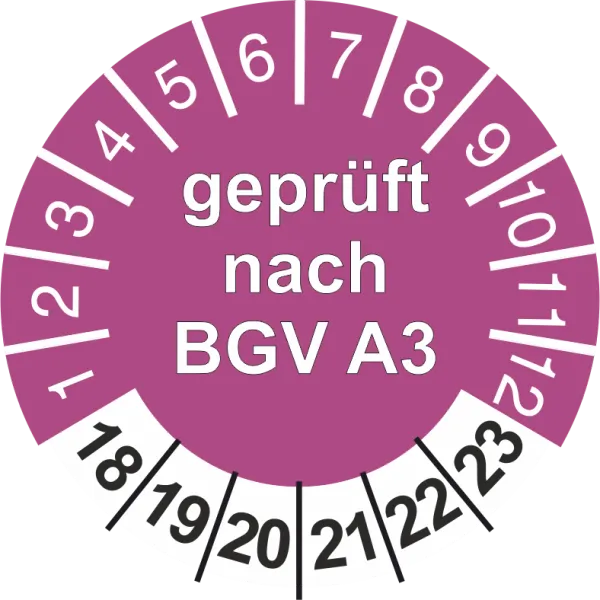 Geprüft nach BGV A3