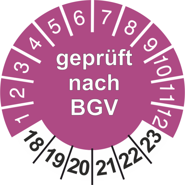 Geprüft nach BGV