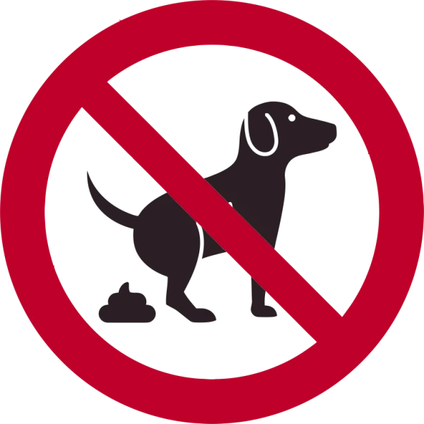 Aufkleber Hundekot verboten