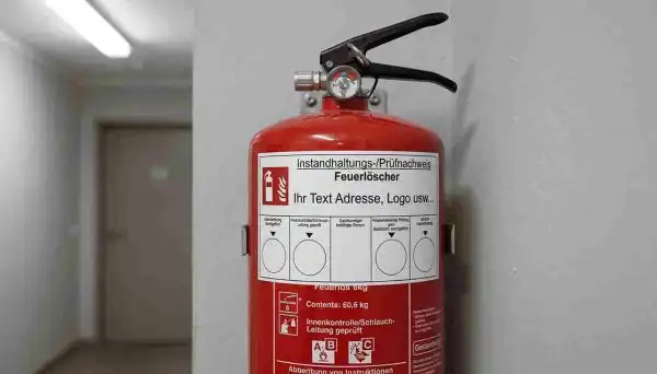 Wartungsaufkleber Feuerlöscher DIN 14406-4 | Instandhaltungsnachweis 120 x 70 mm