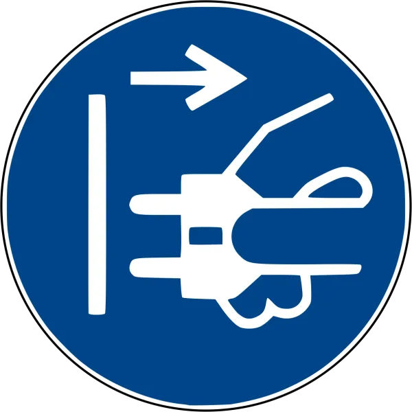 Netzstecker ziehen Aufkleber