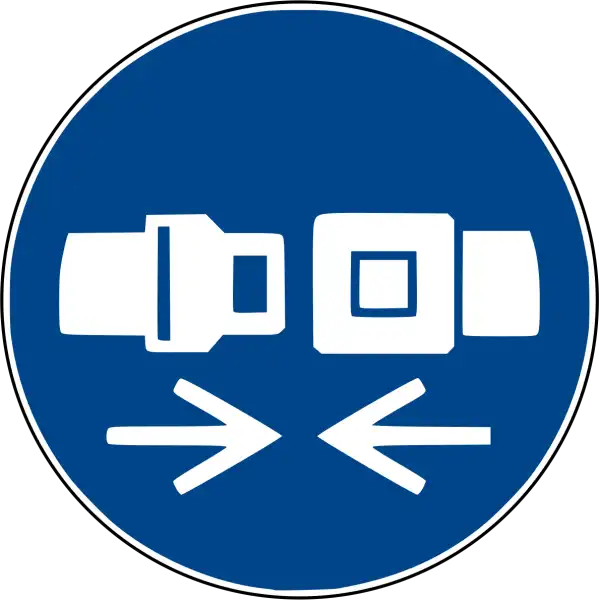 Rückhaltesystem benutzen Aufkleber