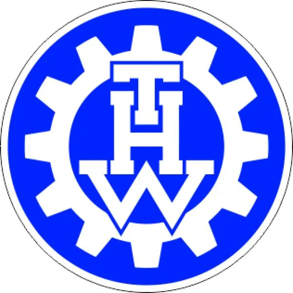 THW Autoaufkleber 10 cm Durchmesser