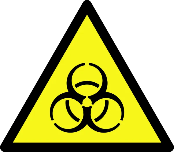Aufkleber Biogefährdung