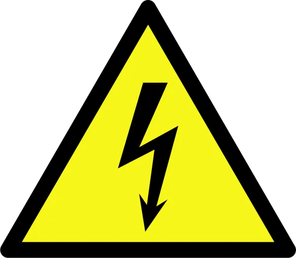 Warnzeichen Warnung Aufkleber Spannung