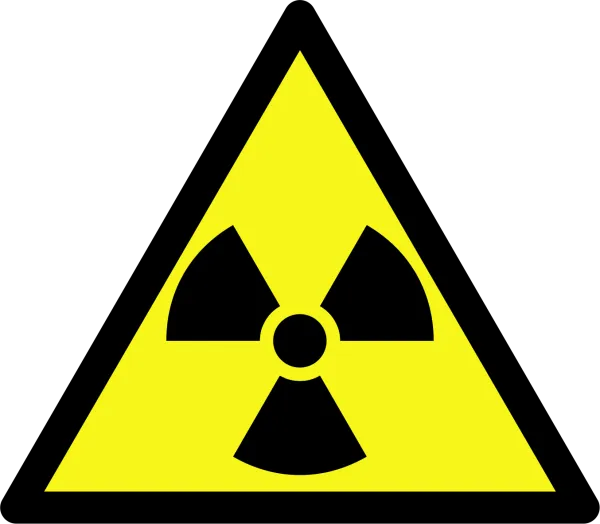 Warnung vor radioaktiven Stoffen