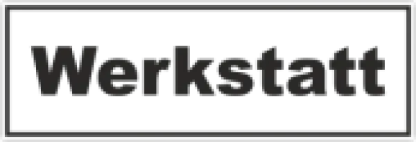 Türaufkleber Werkstatt