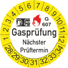 Gasprüfung nächster Termin G 607-Prüfung