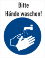 Händewaschen Hygiene Aufkleber